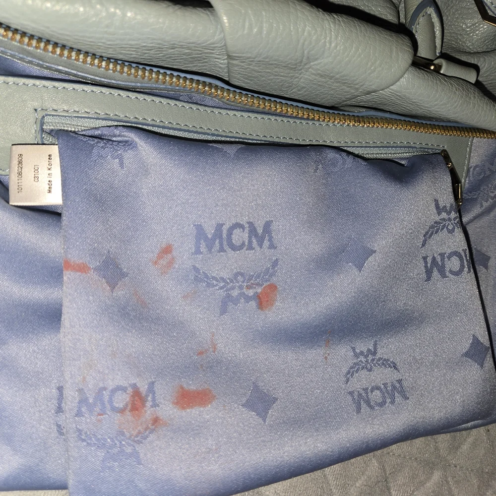 MCM Blue Leather Women's Bag - Picture 6 of 14